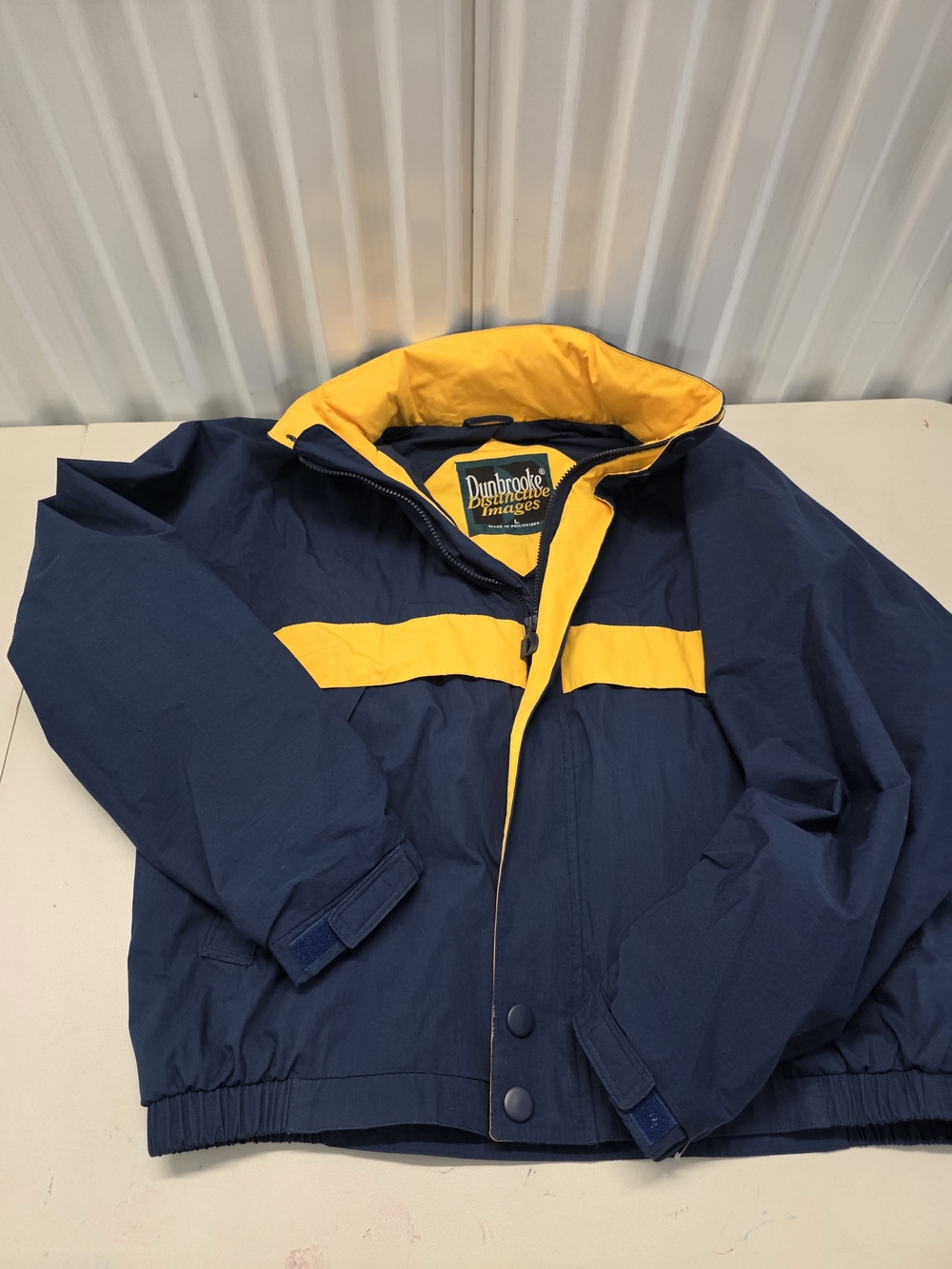 Dunbrooke Distinctive Images Jacket Blue And Yellow Parka Men's Size Large
